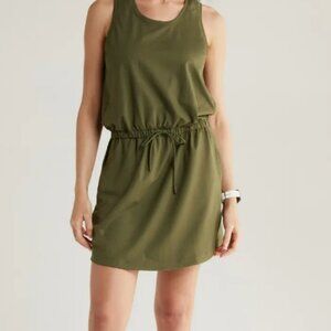 Olive Green Sleeveless Dress